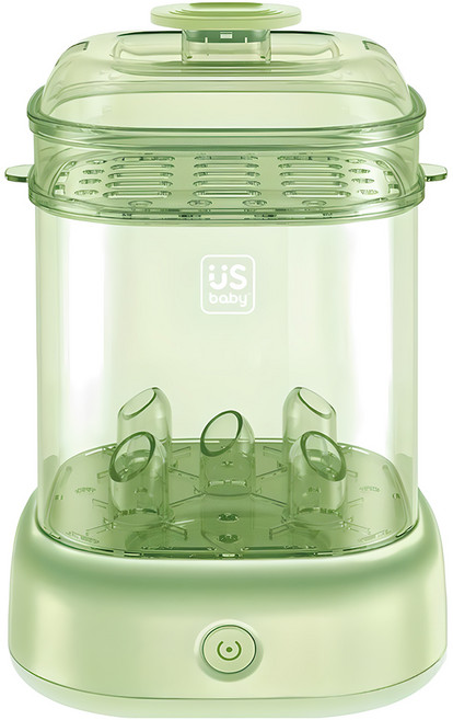 US baby 優生 蒸氣消毒鍋 20.6 x 19.5 x 33.9cm, DU13310G, 青櫻色