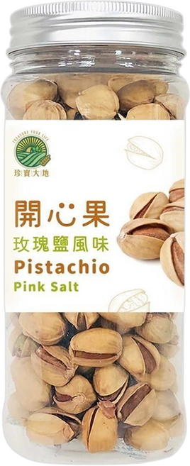 珍實大地 開心果 玫瑰鹽風味, 210g, 1瓶