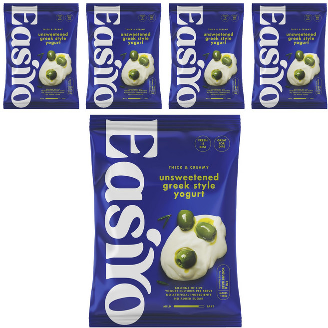 EasiYo 希臘式優格粉 原味, 170g, 1包, 5包