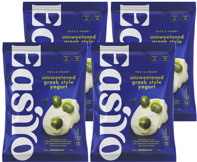 EasiYo 希臘式優格粉 原味, 170g, 1包, 4包