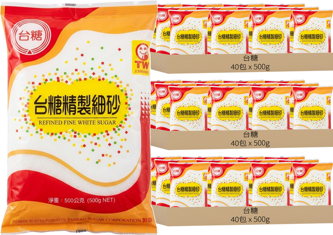 台糖 精製細砂糖, 500g, 120包