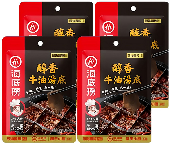 醇香牛油湯底, 150g, 4入