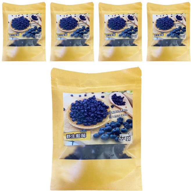 甜園 野生藍莓乾, 60g, 5個