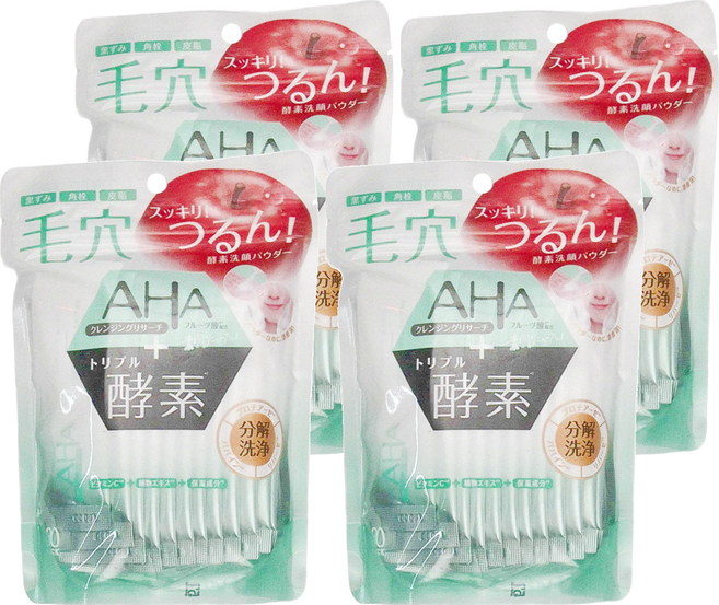 BCL 台灣公司貨 AHA 柔膚溫和酵素潔顏粉 30包, 12g, 4袋