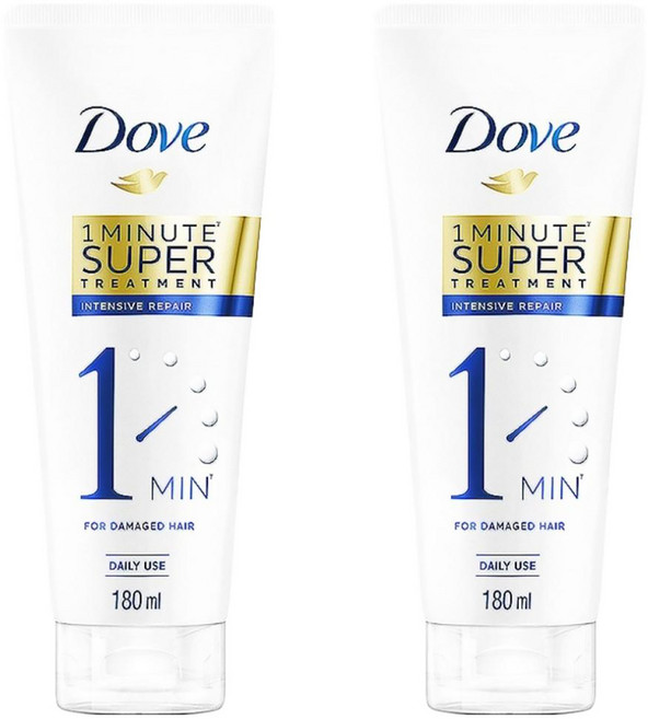 Dove 多芬 一分鐘深層修護護髮精華 藍, 180ml, 2條