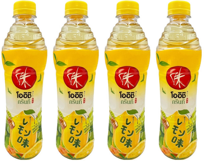 oishi 綠茶飲料 蜂蜜檸檬, 500ml, 4個