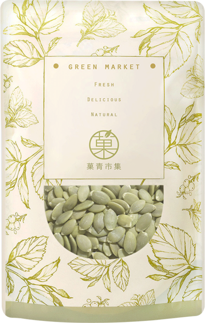 Green Market 菓青市集 生南瓜子, 300g, 1包