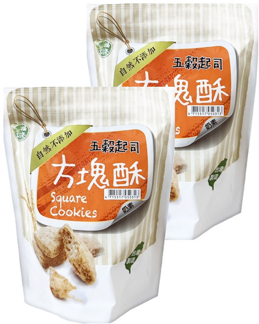 口福不淺 方塊酥 五榖起司, 200g, 2包