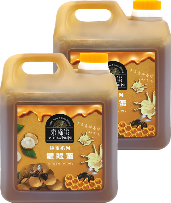Thai Forest Honey 泰森蜜 龍眼蜜, 1.2kg, 2桶