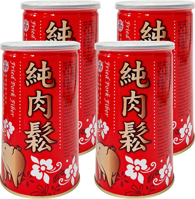 廣達香 純肉鬆, 213g, 4罐