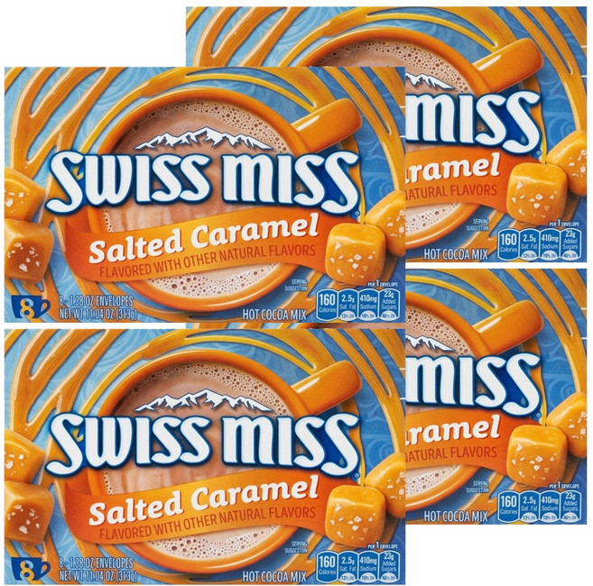 SWISS MISS 鹹焦糖風味可可粉, 39.1g, 8包, 4盒