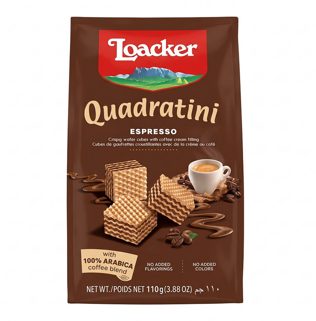 Loacker 萊佳哈斯 義式濃縮咖啡味, 110g, 1包