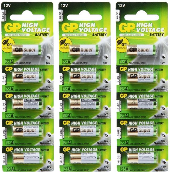 GP Batteries 超霸 SUPER 23A 電池 12V, 5個裝, 3個