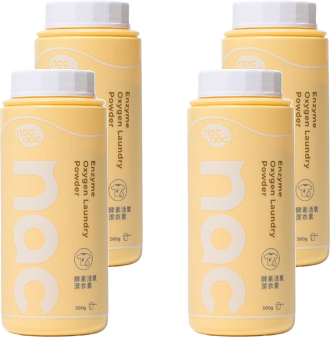 nac nac 酵素活氧潔衣素, 4個, 500g