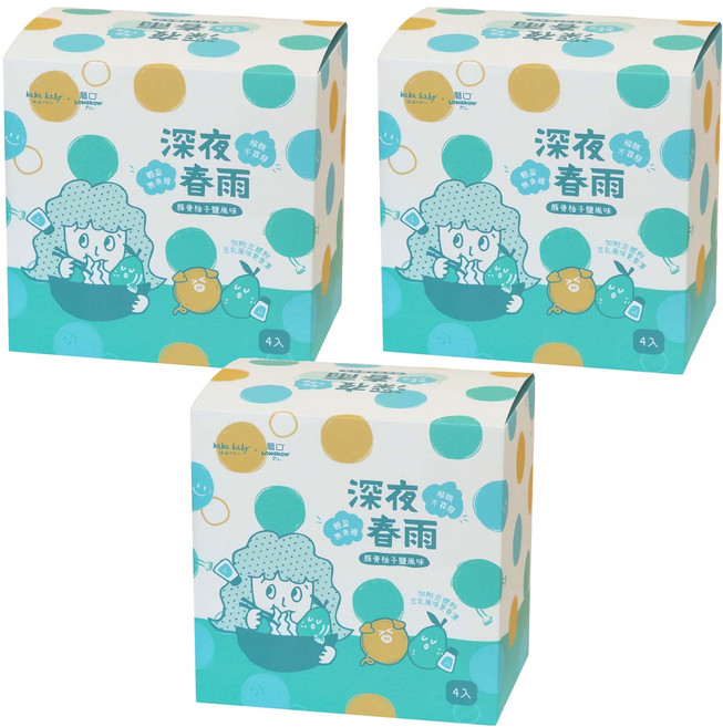 haha baby 豚骨柚子鹽春雨 4包, 334.8g, 3盒