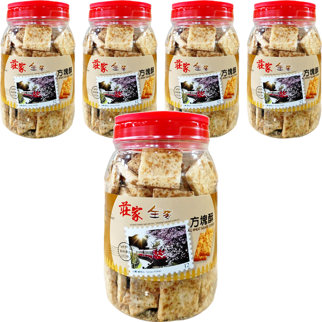 莊家 全麥方塊酥, 430g, 5罐