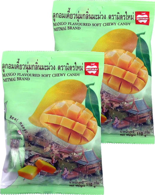 MITMAI 蜜泰 芒果風味軟糖, 110g, 2包
