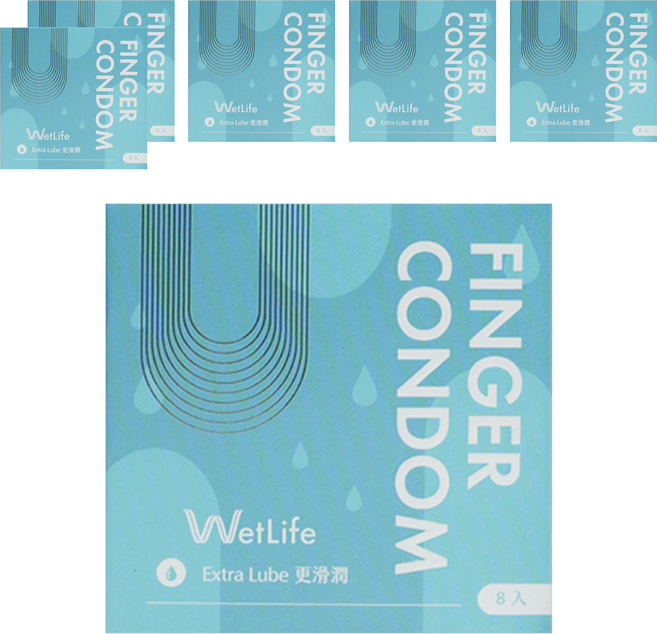 WetLife 指用保險套 指險套 指交套 Finder Condom, 8個裝, 6盒