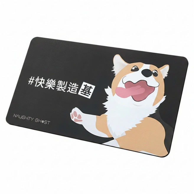 NAUGHTY GHOST 頑皮鬼 多功能清潔布鼠墊 可擦拭螢幕/鏡頭/夾入筆電, 快樂製造基, 1個