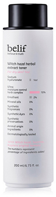 빌리프 위치헤이즐 허벌 익스트랙트 토너, 200ml, 1개