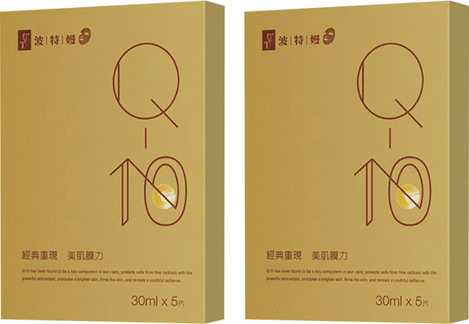 TT 波特嫚 台灣公司貨 Q10彈力緊緻面膜 30ml, 5片, 2組