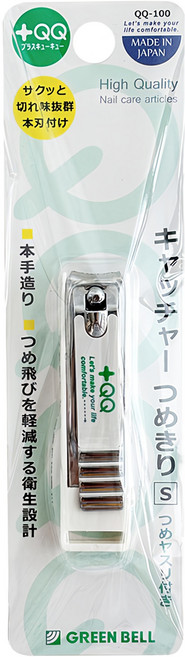 GREEN BELL 綠鐘 +QQ 輕巧型指甲剪 S, GB-QQ100, 1個