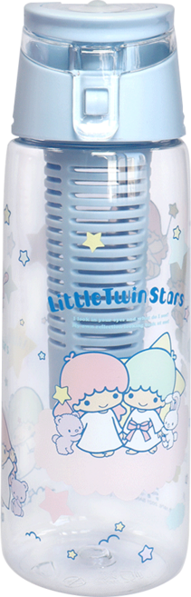 OTTO 崴昇 LITTLE TWIN STARS 雙星仙子 TRITAN 沁漾隨身水瓶 700ml 活動式濾芯 SGS檢測認證 透明瓶身 + 藍色蓋子 KS-7185 1個
