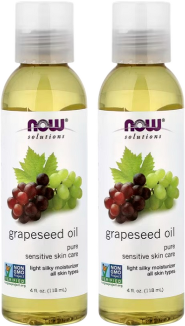 NOW Foods 純葡萄子保濕油, 118ml, 2瓶