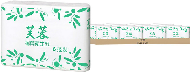 芙蓉 捲筒衛生紙 小 270張, 6捲, 16袋