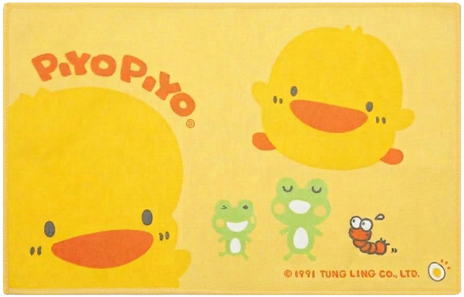 PiYOPiYO 黃色小鴨 小鴨防滲透保潔墊, 黃色, 1個