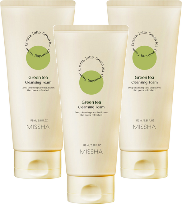 MISSHA 台灣公司貨 奈米泡沫深層潔面乳, 172ml, 3條