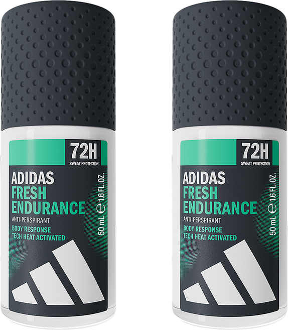 adidas 愛迪達 男用制汗滾珠 清爽長效, 50ml, 2瓶