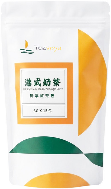 Teavoya 嘉柏茶業 港式奶茶獨享包, 6g, 1盒, 15包