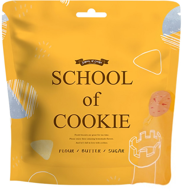 School of Cookie 台灣優格餅乾學院 天然奶油 香濃起士奶酥餅乾, 1包, 130g
