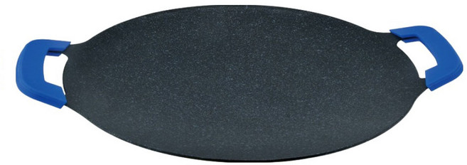 MiyAco 米雅可 礦岩鑄造不沾圓形烤盤 附隔熱套, 30cm, 1組