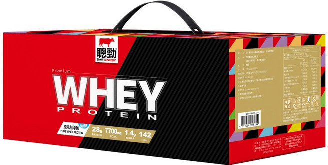 RED COW 紅牛 SMART ENERGY 聰勁 即溶濃縮乳清蛋白 原味無添加 30包, 1.05kg, 1盒