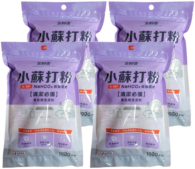 室翲香 小蘇打粉, 1kg, 4包