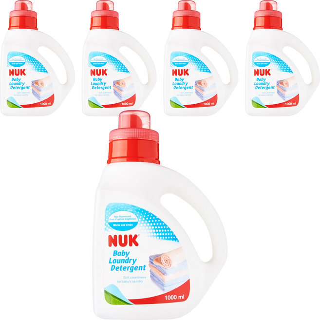 NUK 嬰兒洗衣精, 1L, 5瓶