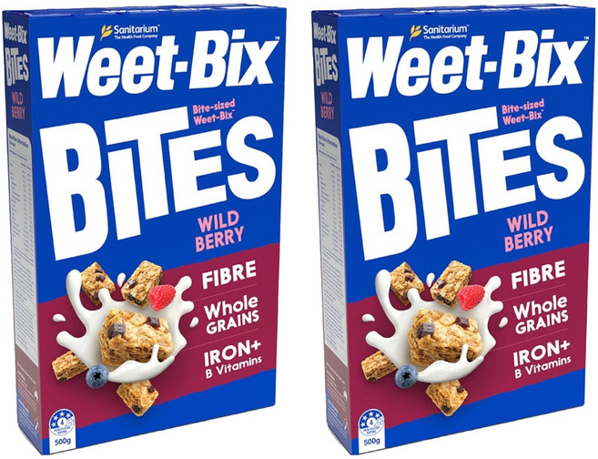 Weet-Bix Sanitarium 欣善怡 Weet Bix全穀片, 500g, 2盒