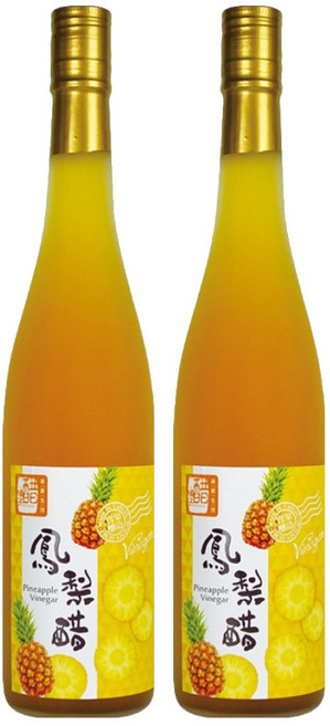 醋桶子 三年熟成鳳梨醋醋單入禮盒, 600ml, 2瓶