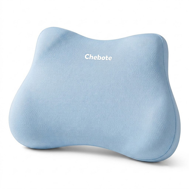 Chebote 記憶棉拼色護腰枕, 藍灰色