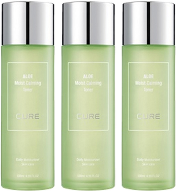 KIMJEONGMOON-ALOE CURE 蘆薈保濕鎮靜乳液, 130ml, 3個