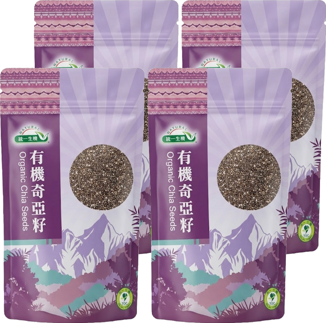 統一生機 有機奇亞籽, 200g, 4包