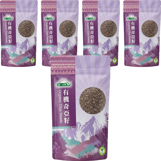統一生機 有機奇亞籽, 200g, 5包