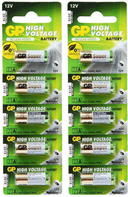 GP Batteries 超霸 SUPER 23A 電池 12V, 5個裝, 2個