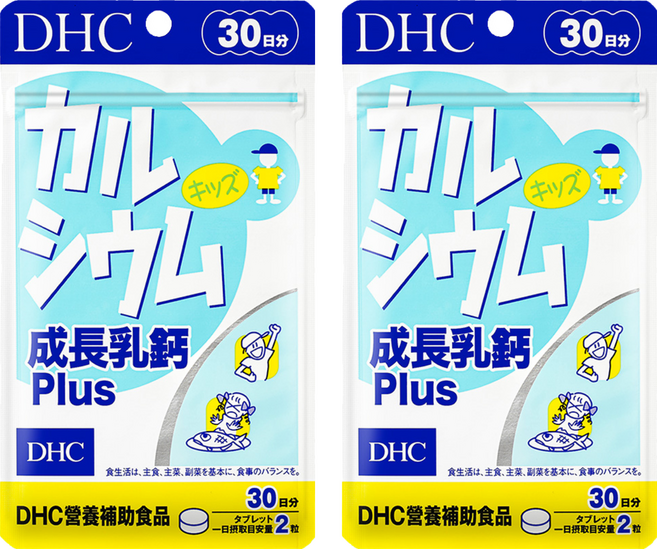 DHC 台灣公司貨 成長乳鈣 Plus 30日份, 60顆, 12g, 2包