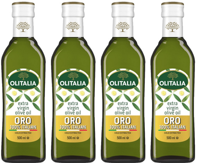 OLITALIA 奧利塔 特級初榨橄欖油, 500ml, 4瓶