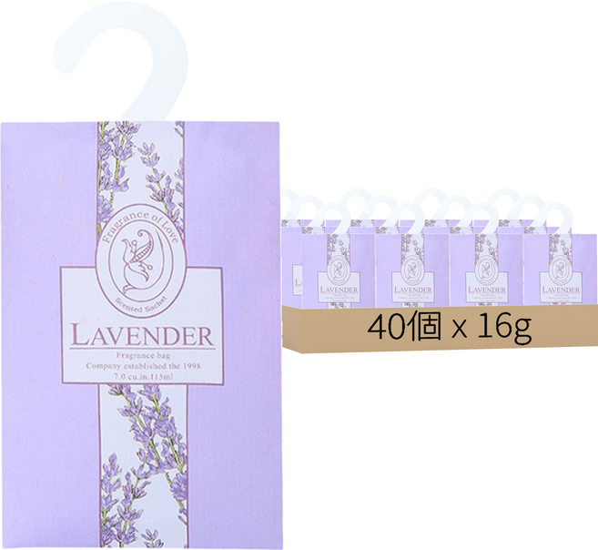 Fragrance of Love 香氛包組 18 x 11.5cm, 薰衣草, 16g, 2組