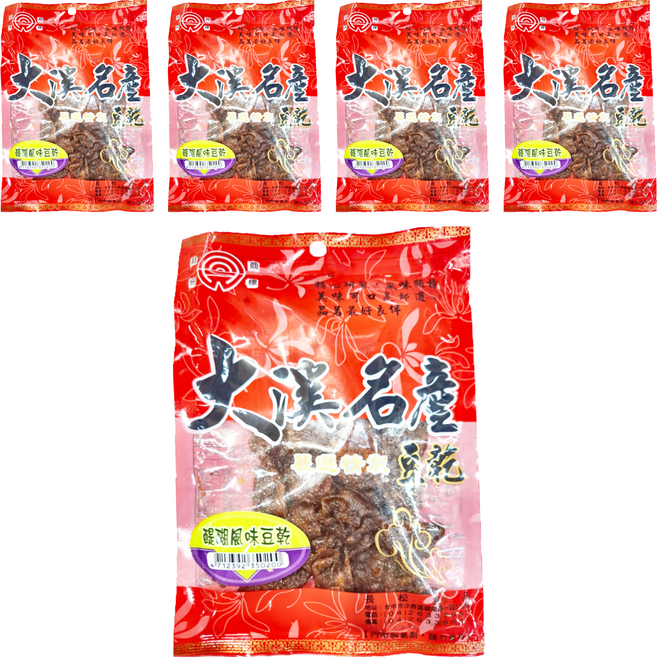 長松食品 大溪名產 醍醐風味豆乾, 100g, 5包