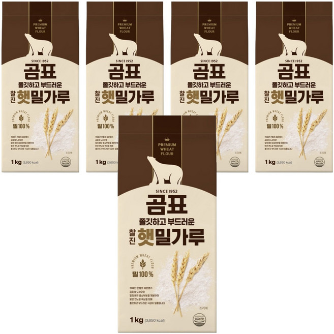 韓國 Dhflour Q彈新麵粉, 1kg, 5個